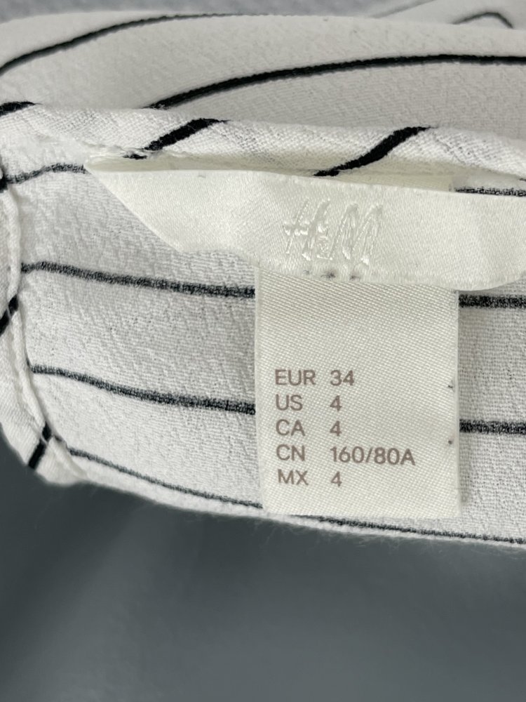 Getreifte H&M Bluse - Größe 34