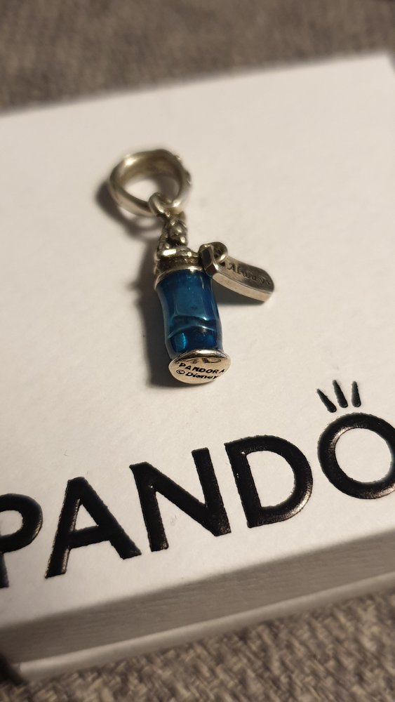 Pandora x Disney Alice im Wunderland, Alice in Wonderland, Trink mich, Always, Original, Charm Dangle, Zustand sehr gut