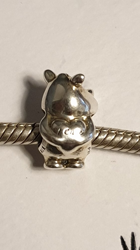Pandora Rino das Nashorn, retired, Charm, Tier, Natur, original, I care, NEUWERTIG