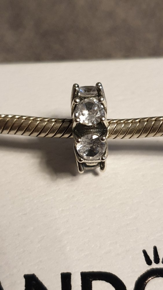 Pandora Clip Charm Lange Krappen Funkelnd, original, Zustand sehr gut