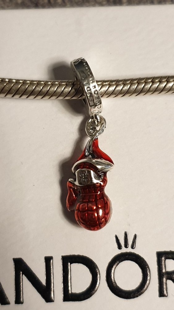 Pandora x Disney Marvel Hängender Spider-Man Charm-Anhänger rot, Dangle, original, NEUWERTIG
