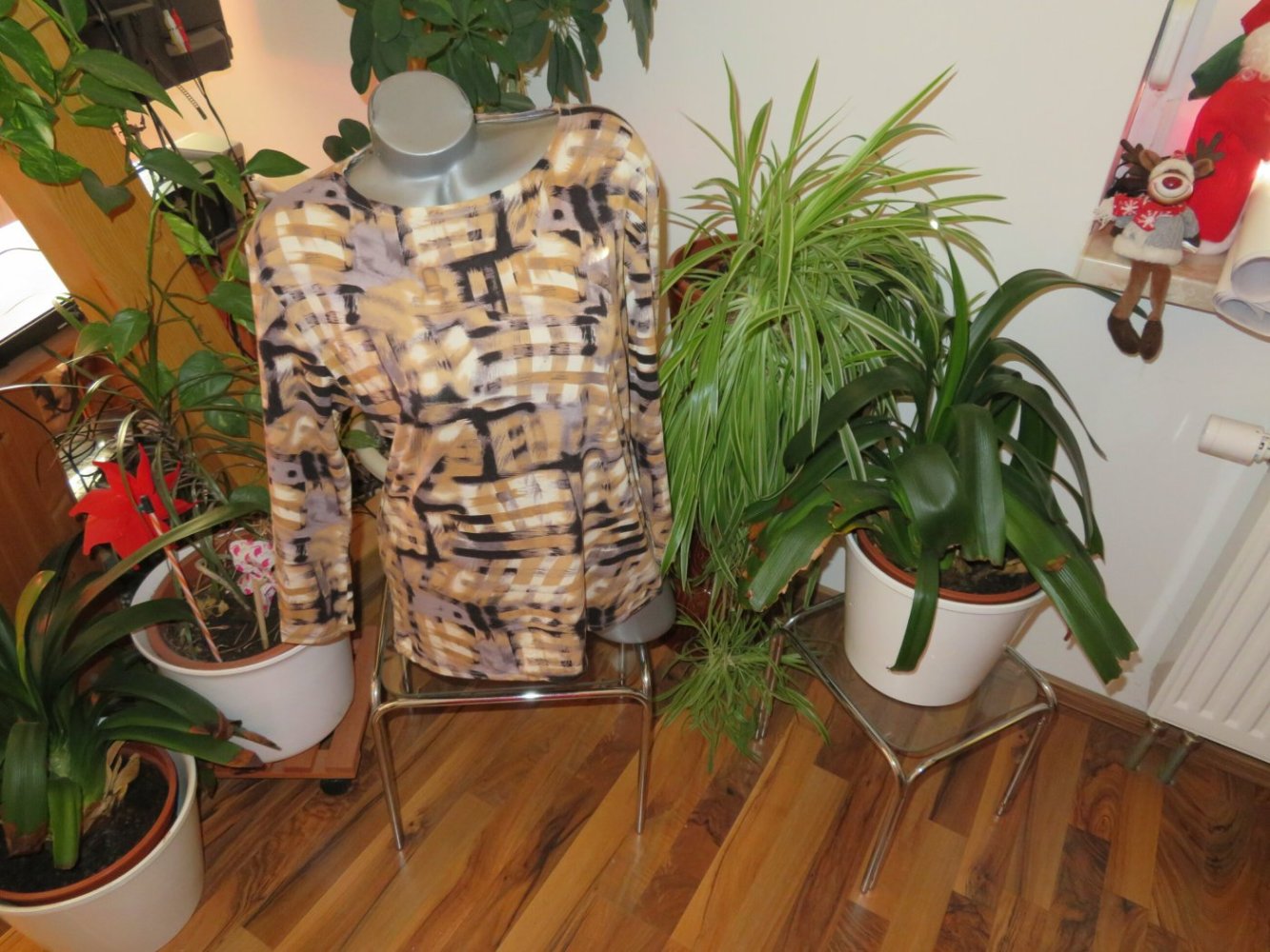 Damen 3/4 arm Shirt Größe L/XL Handmade (Nr37)