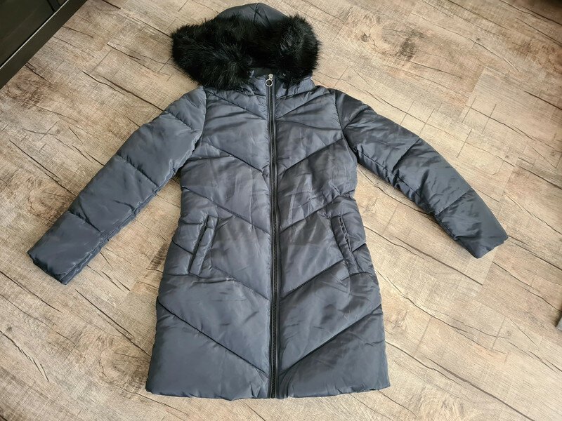 Winterjacke Only Gr. S warm w.Neu grau-blau Jacke Mantel