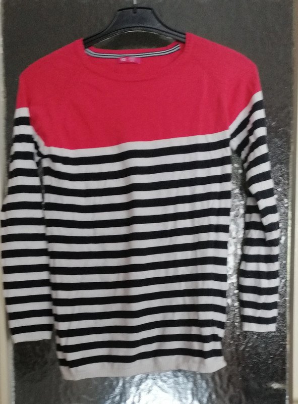 Gestreifter Pulli - Gr. 9-10Y - YD