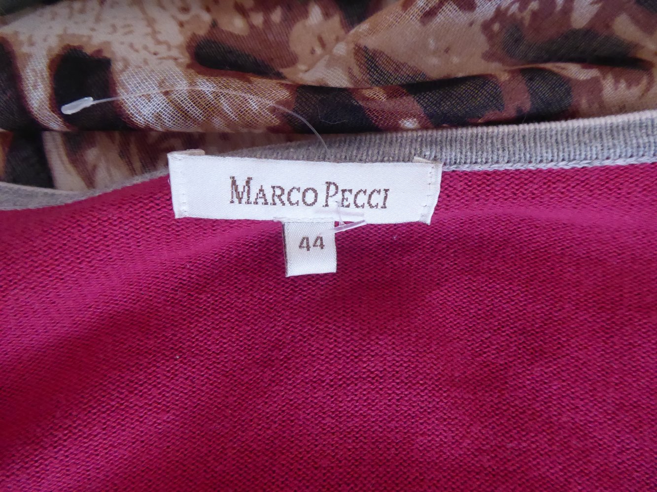 Damen Cardigan M 40 L 42 pink rosa Strickjacke Feinstrick Marco Pecci Baumwolle