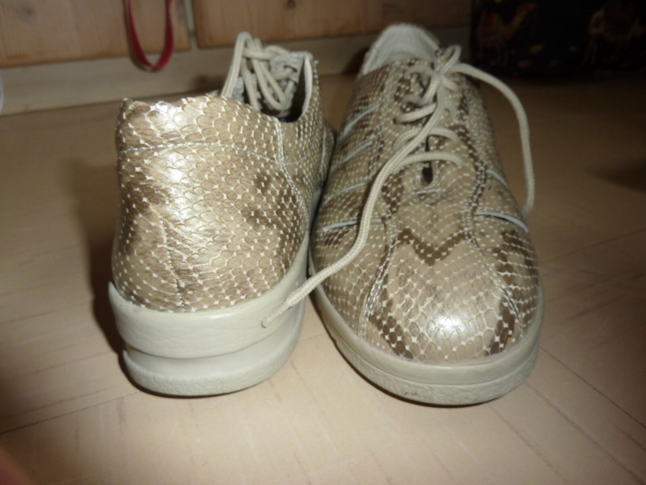 Damen Einlagenschuhe LOfters Schuhe 38 38,5 Lederschuhe Damenschuhe Leder beige