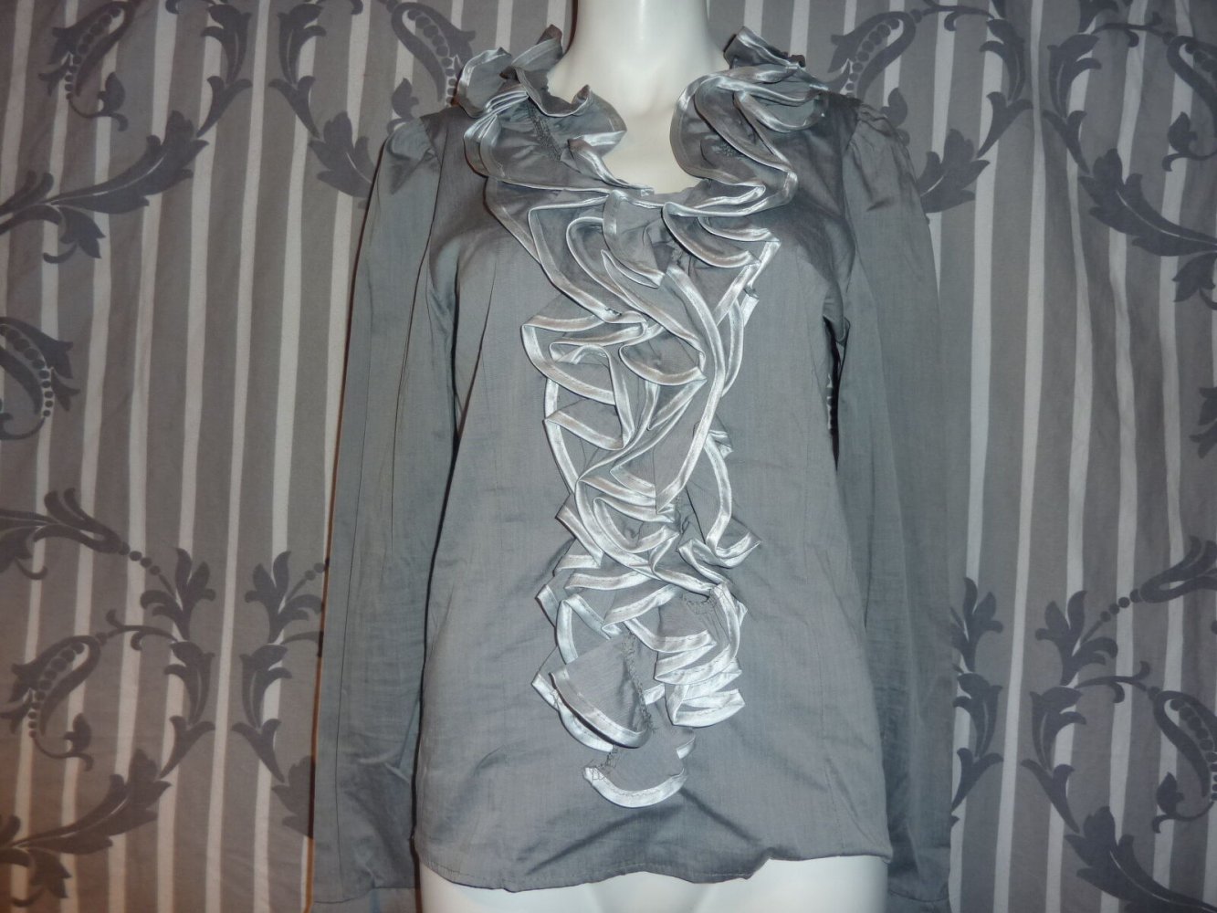 Coole Bluse Gr. S 38 NEU grau Tunika Italien kein Blusenblazer