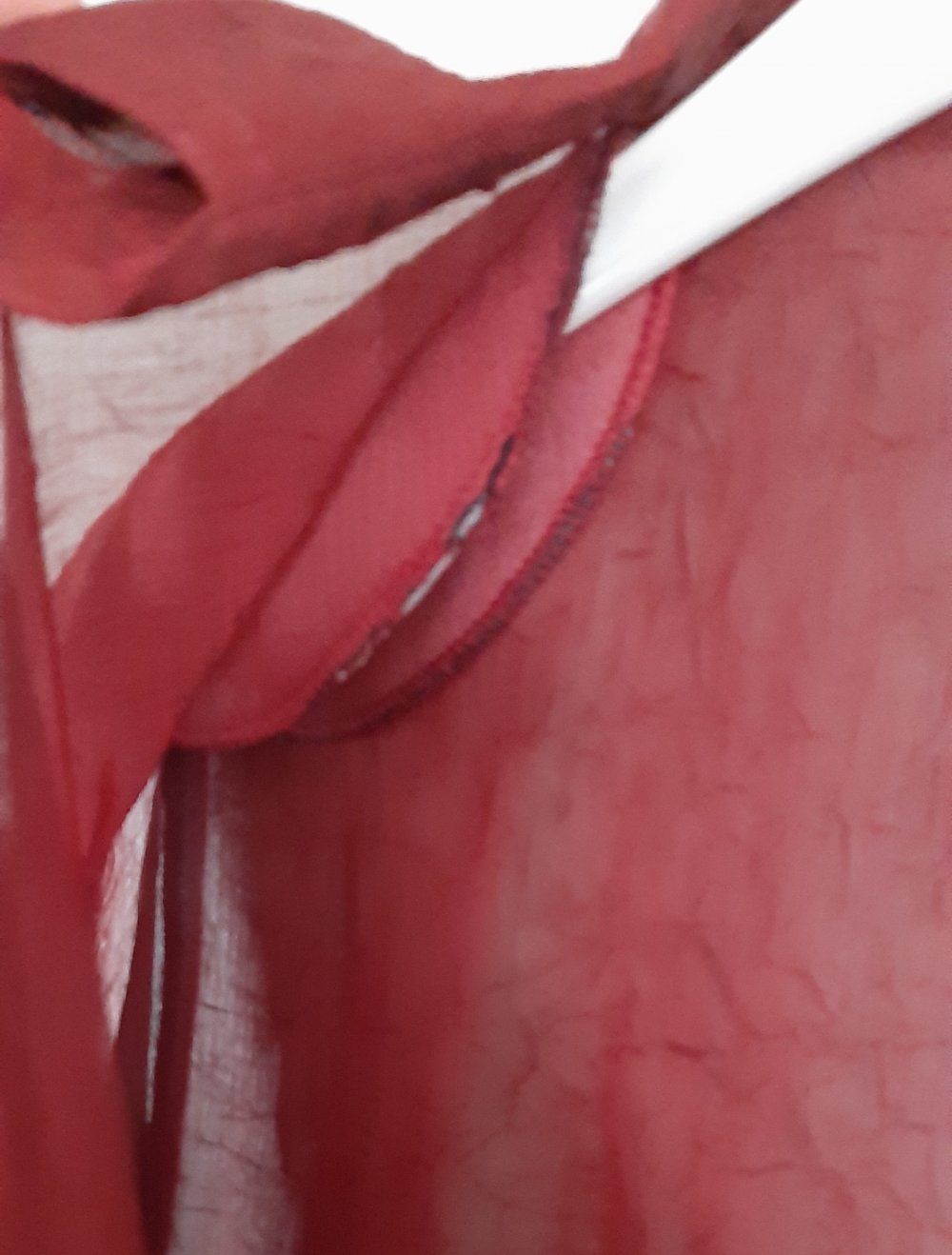 weinrote, transparente Bluse von Barisal