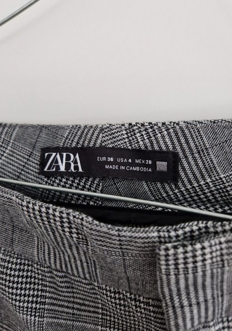 Zara Hose karriert 