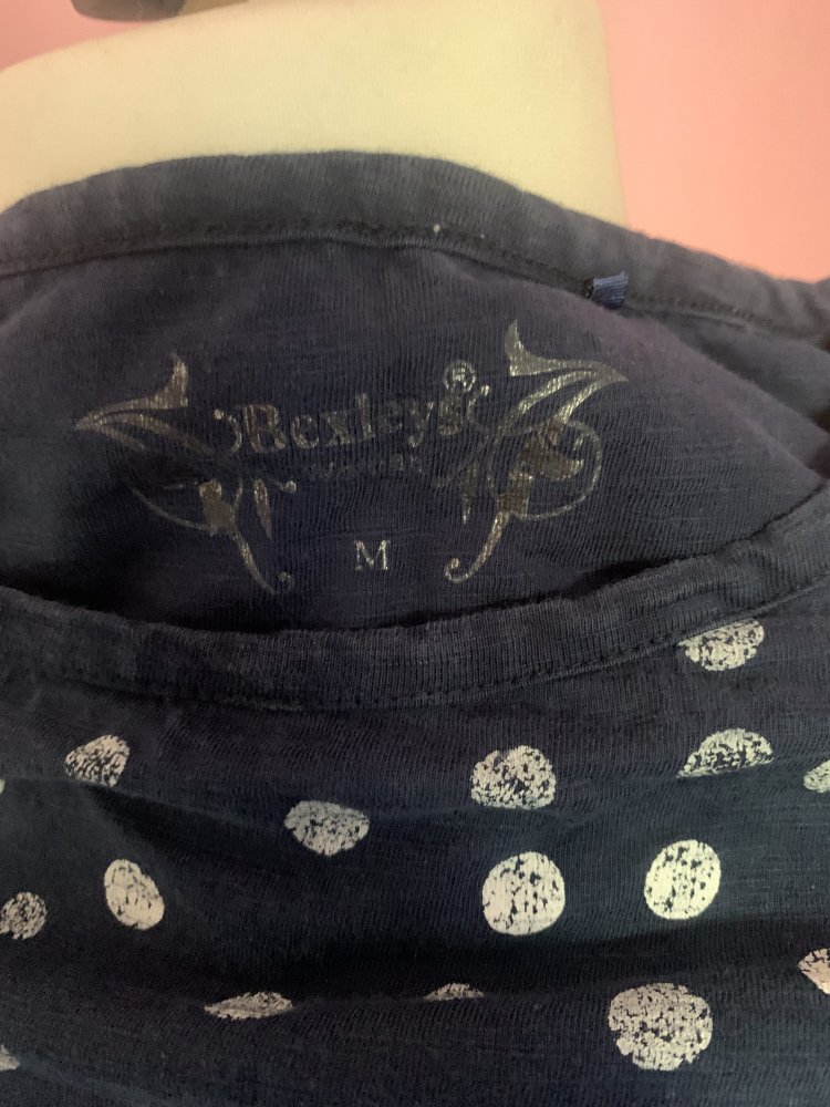 TShirt blau/weiß,  Größe M