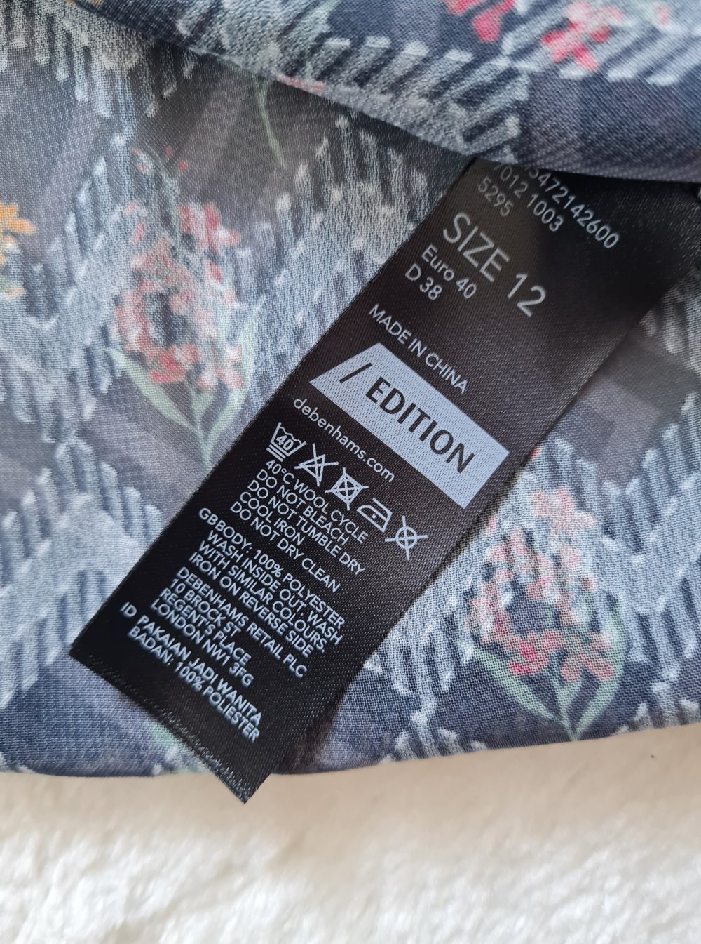 Transparente Bunte Bluse Gr. 38 Preen Edition