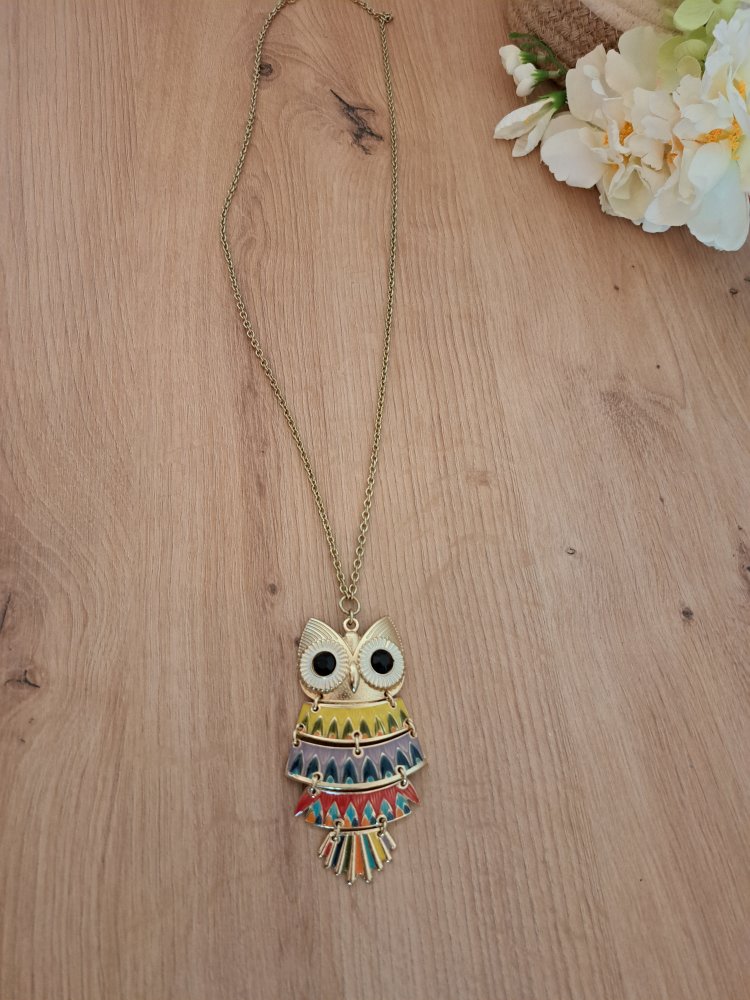 Eulen Kette - Gold Schmuck