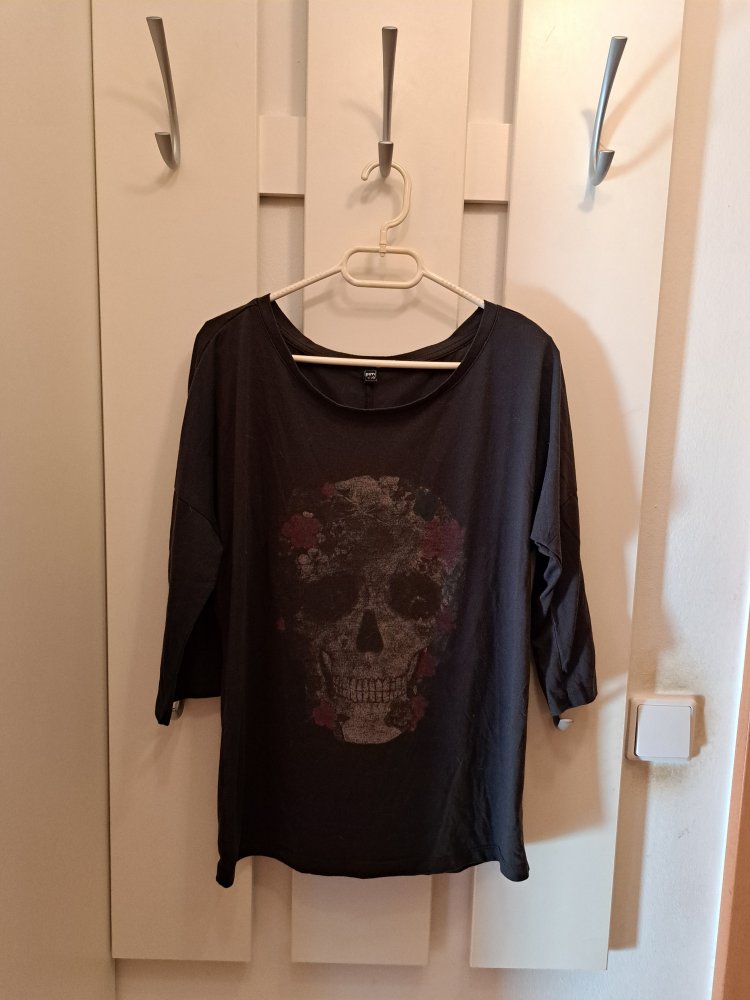  Pimkie Shirt Gr. S Totenkopf Skull