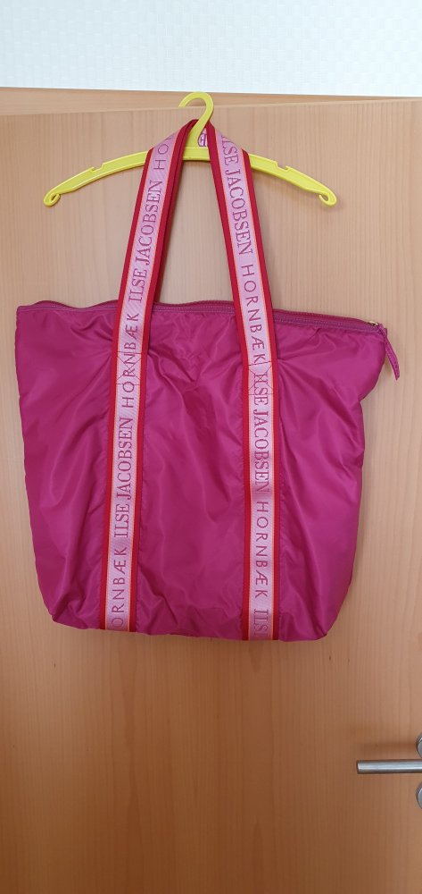 pinke Schultertasche/Shopper