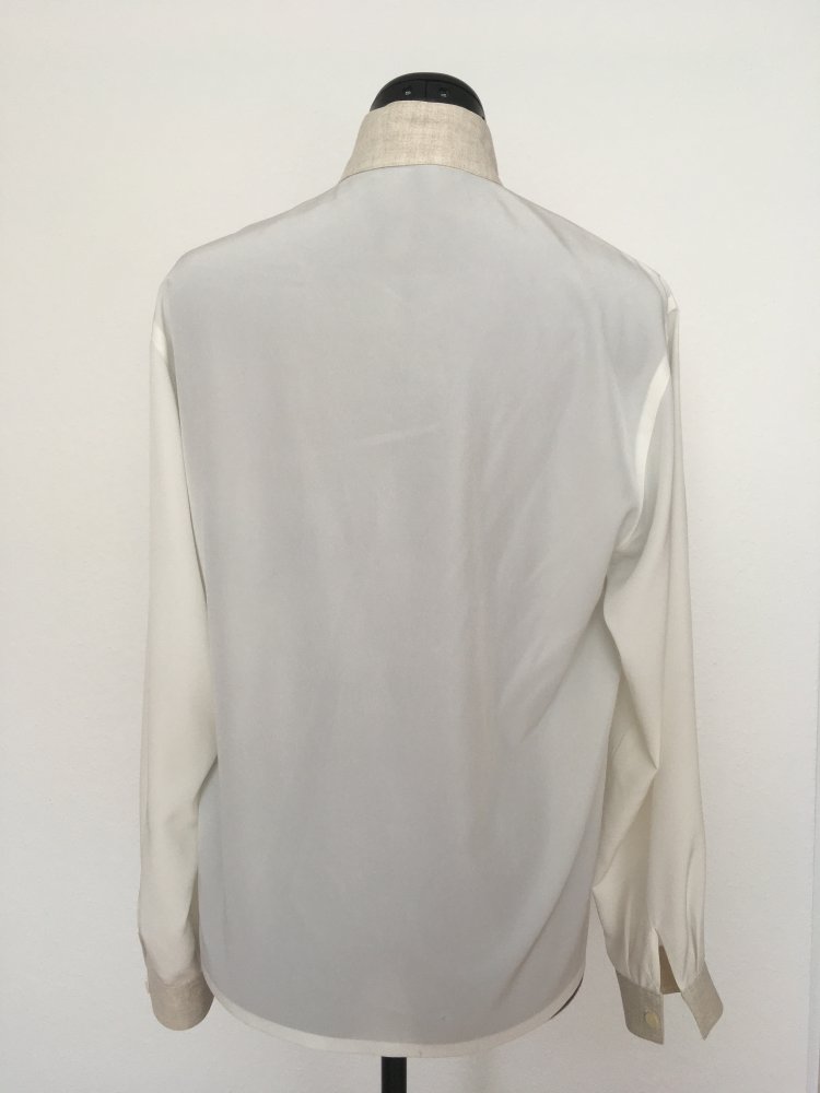NEU - Louis Feraud Hemd / Hemdbluse, weiß creme beige - Gr. S / 36