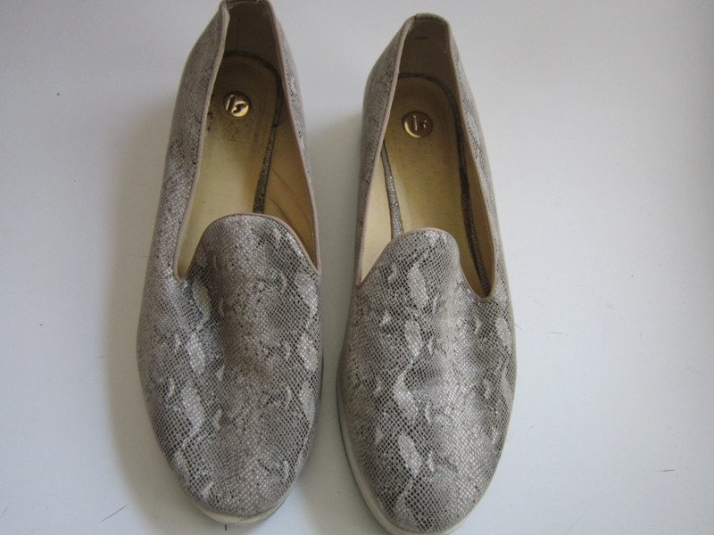 La Strada Slipper beige schwarz Gr. 41 Leder Reptildruck 41·Sehr gut