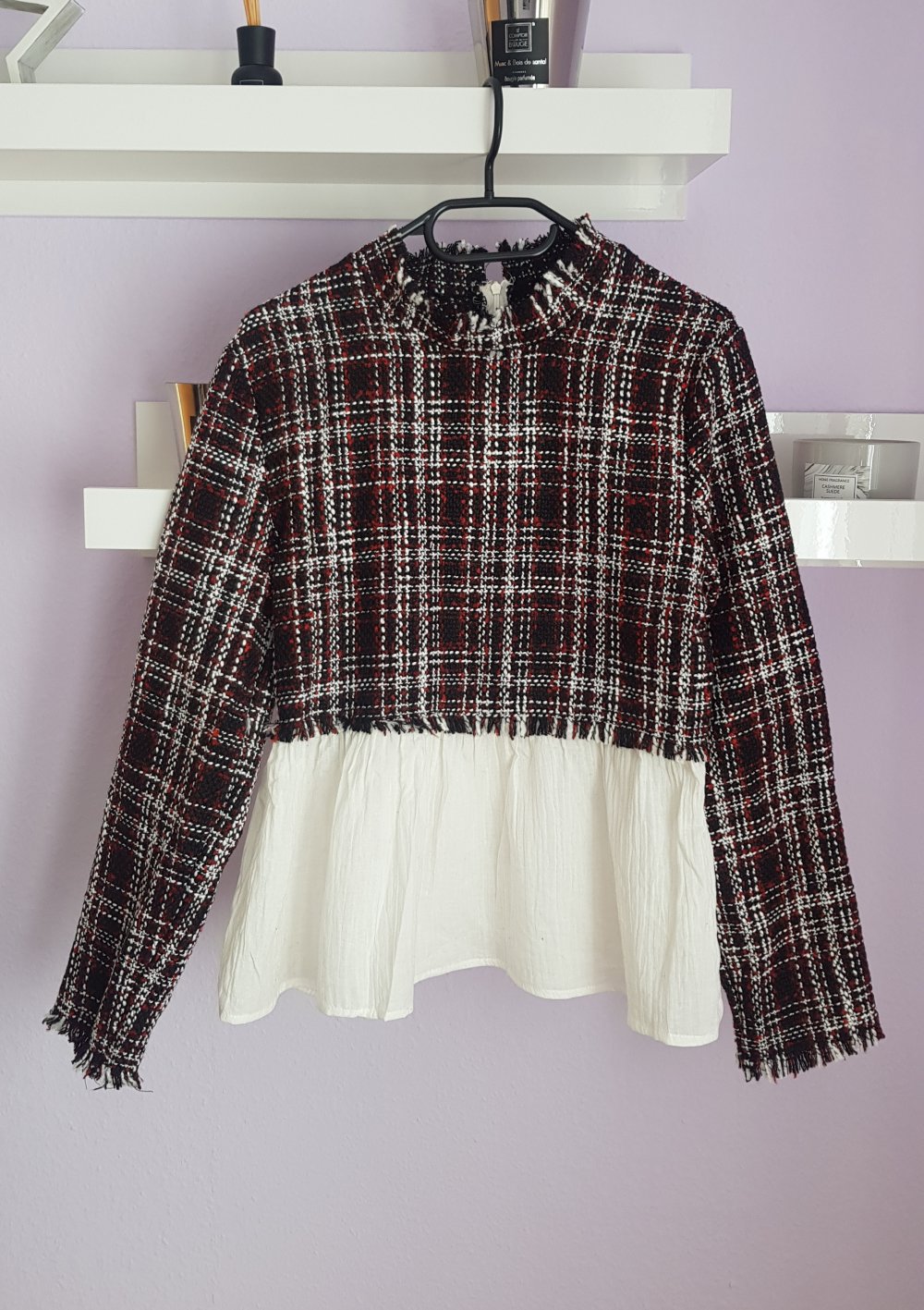 Tweed Oberteil, Bluse