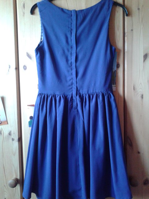 hübsches Kleid in blau, XS, Spitze, edel, Cocktailkleid