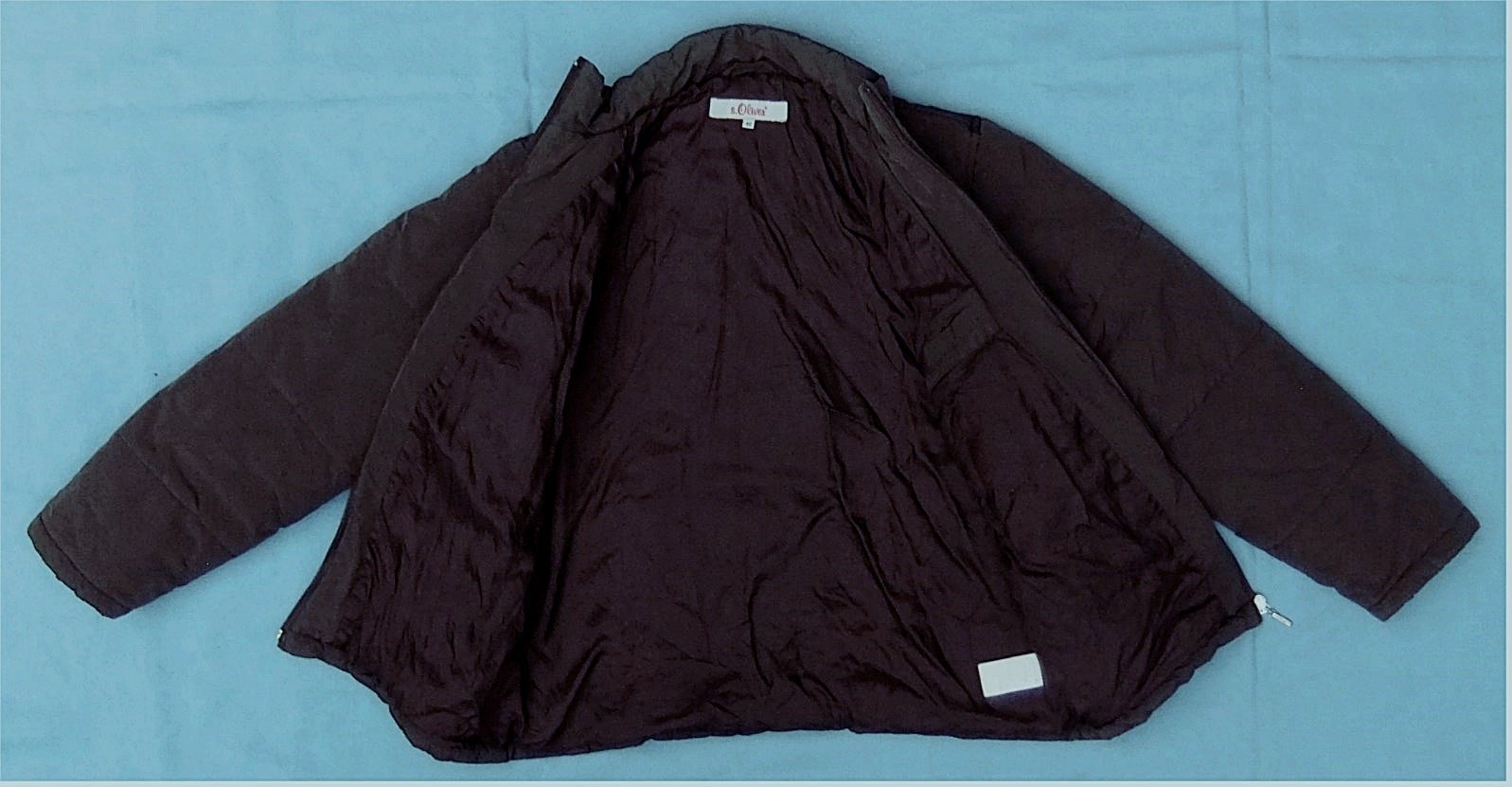s. Oliver Stepp-Jacke in schokobraun - Gr. 40 - Füllung 50 % Daunen