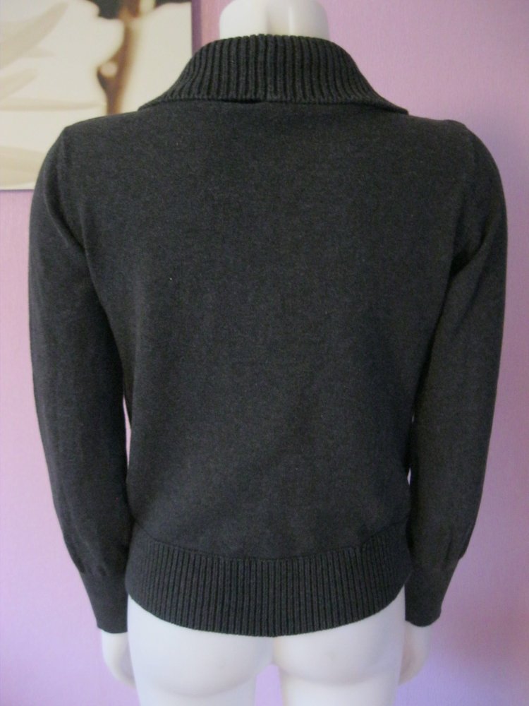 Strickjacke # 85% Baumwolle # Mango # Anthrazit # L