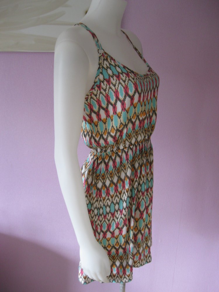 Mini-Kleid # Zebra # Sommerkleid # Print-Muster # Bunt # M