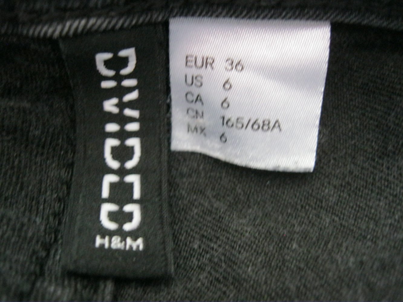 H&M Divided Skinny Jeans Baumwolle Schwarz 36