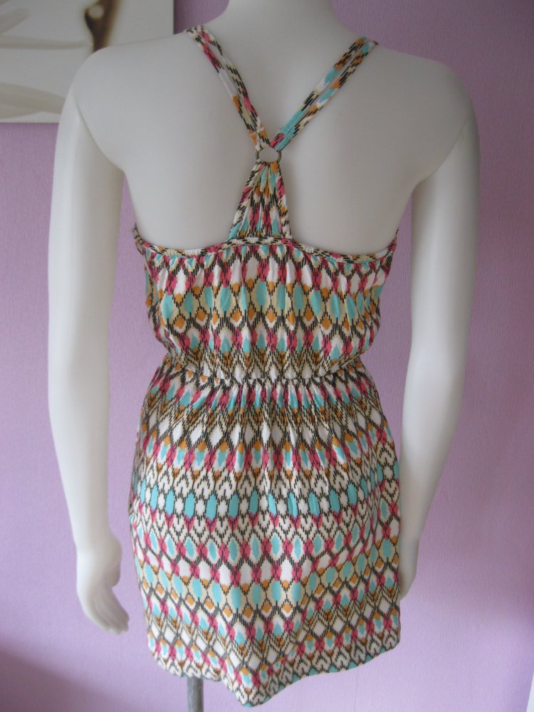 Mini-Kleid # Zebra # Sommerkleid # Print-Muster # Bunt # M