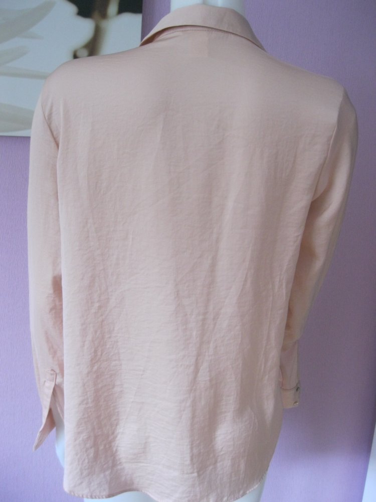 Bluse # H&M # langärmlig # Aprikose # 36