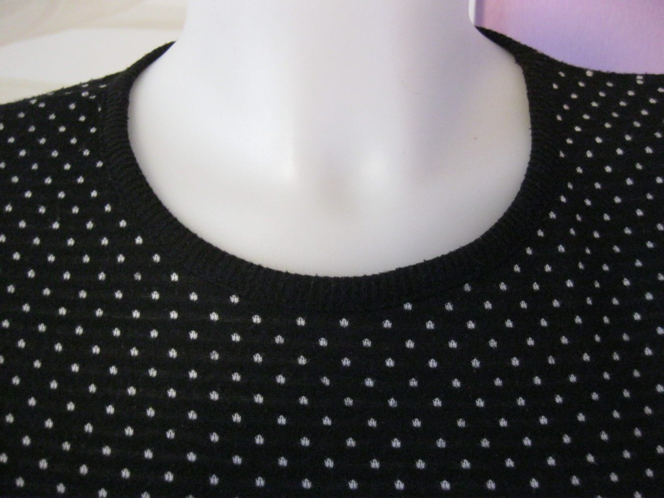 Pullover # Montego # Schwarz/Weiß # gepunktet # M