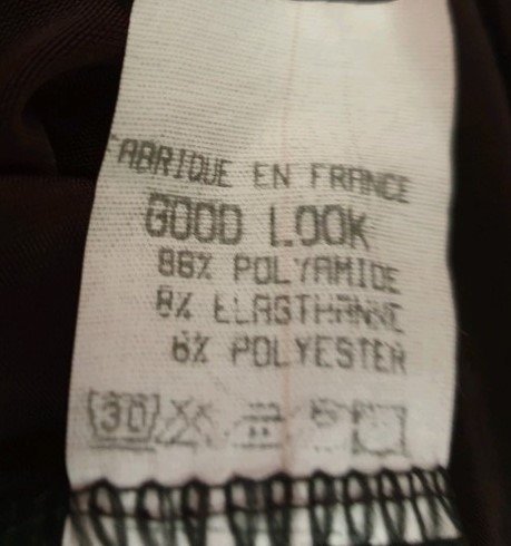 Minikleid # Good Look Paris # schwarz/braun # Spitze # S