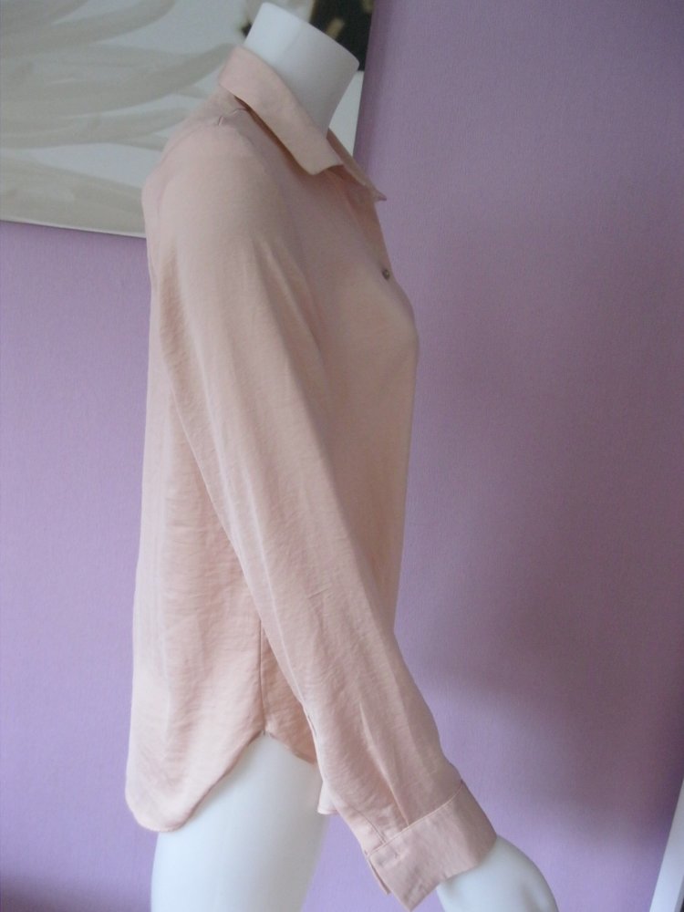 Bluse # H&M # langärmlig # Aprikose # 36