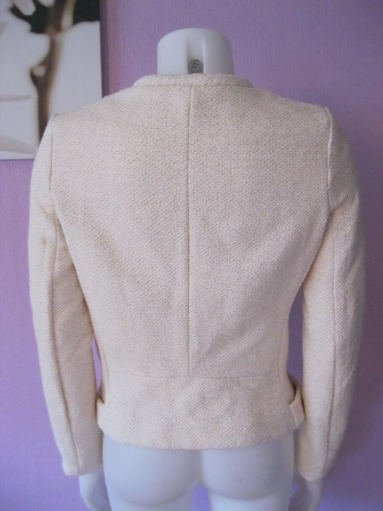 NEU # Jacke # gewebt # H&M # creme # 36