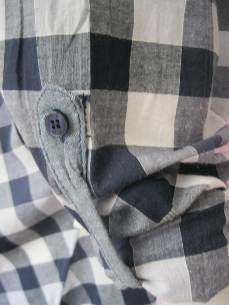 Cecil Bluse/Hemd kariert Blau/Weiß 100% Baumwolle XL