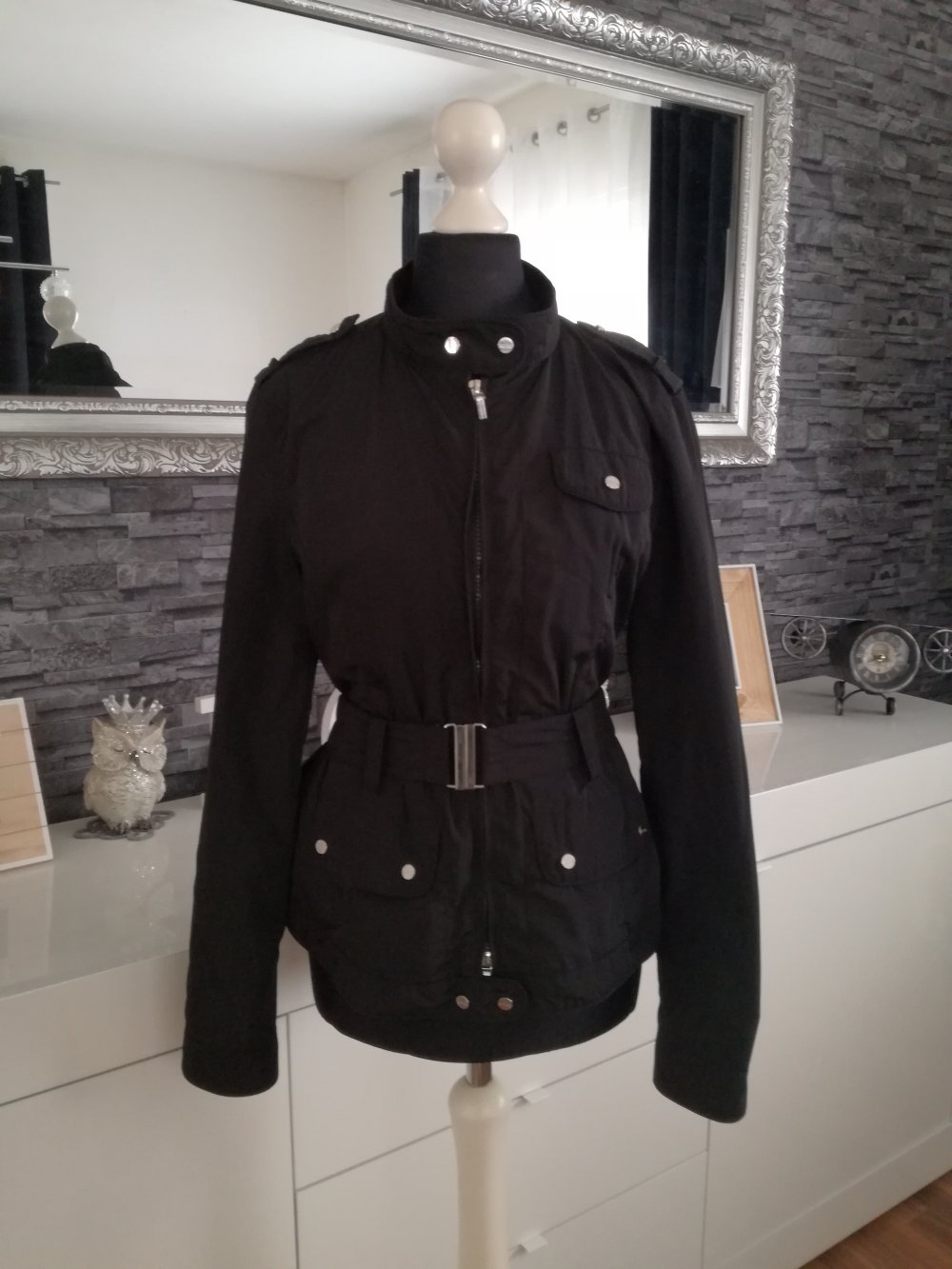 Kocca Jacke mit Gürtel schwarz S
