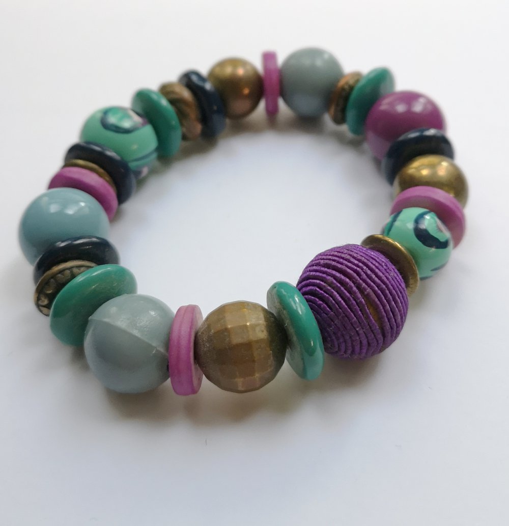 Armband lila türkis 