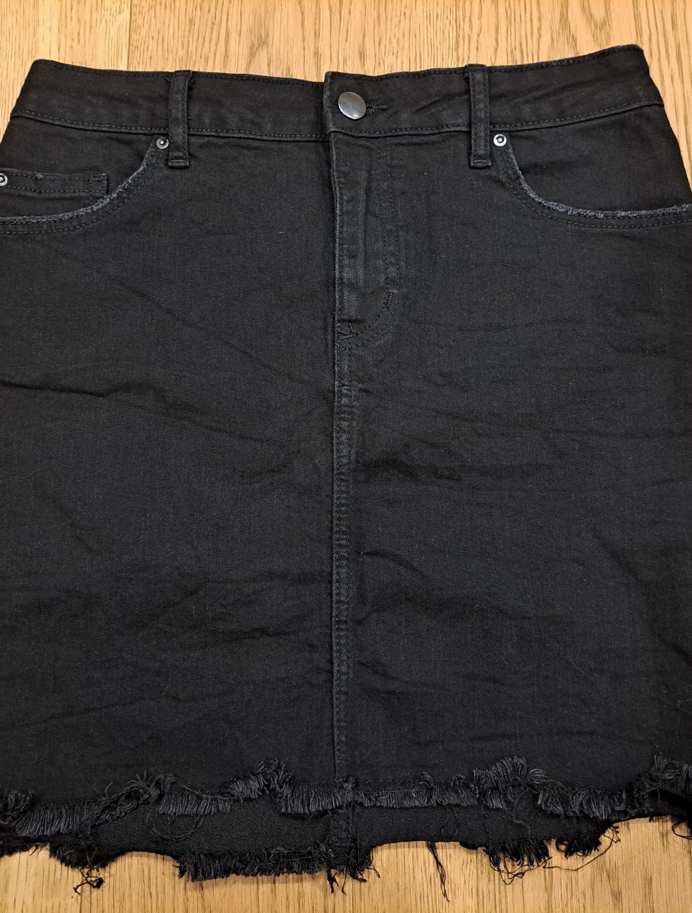 H&M Divided Jeansrock Mini Nieten destroyed