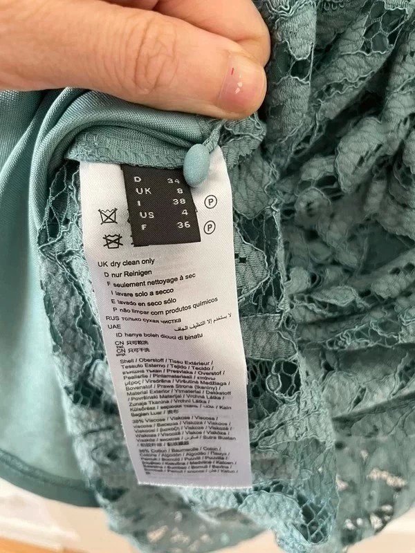 Türkisfarbenes Spitzenkleid von Esprit *Mengenrabatt*