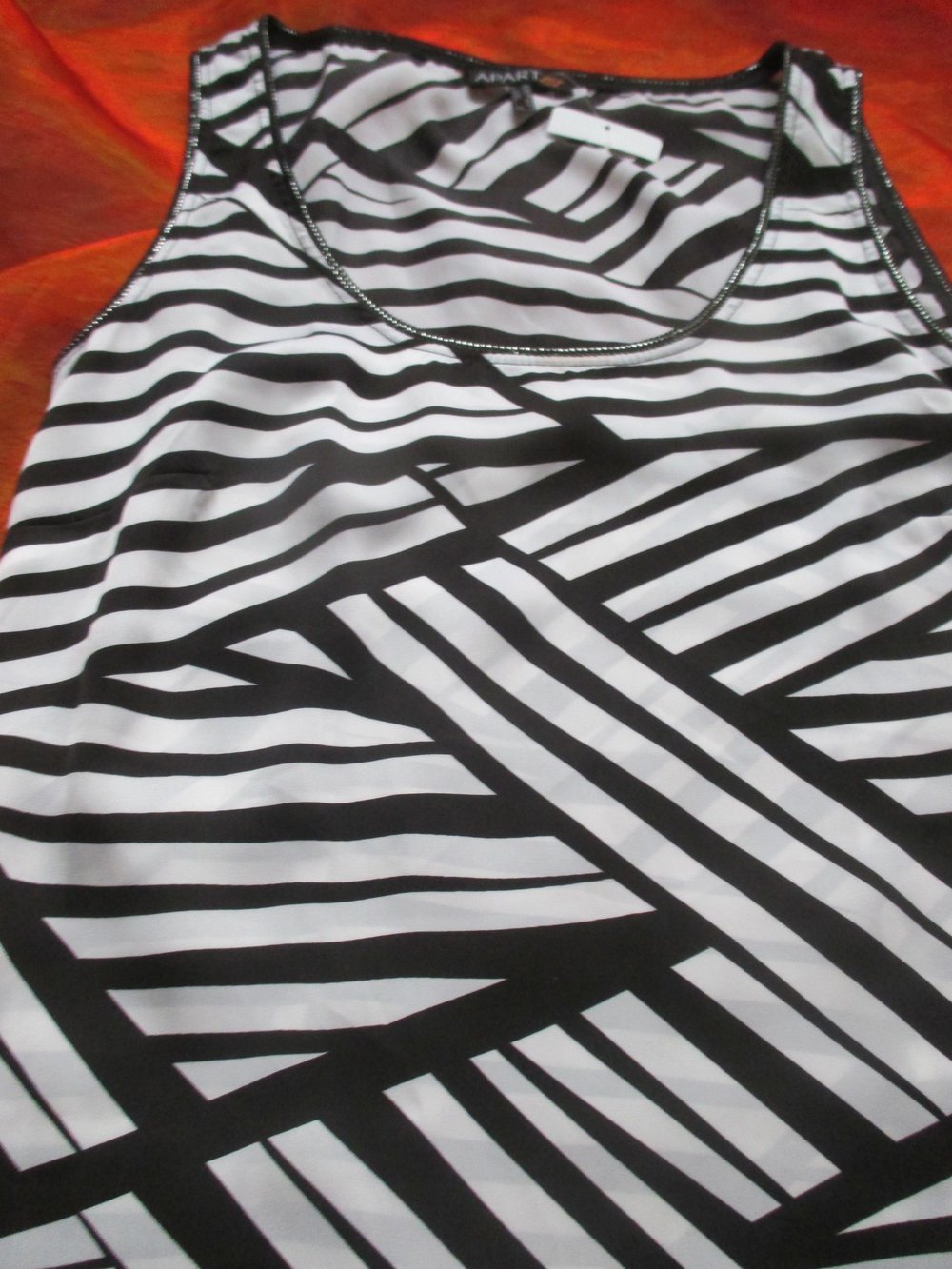 NEU mit ETIKETT * Exklusive * edel * Streifen * Seiden Satin * Blusen * Top * Tunika 