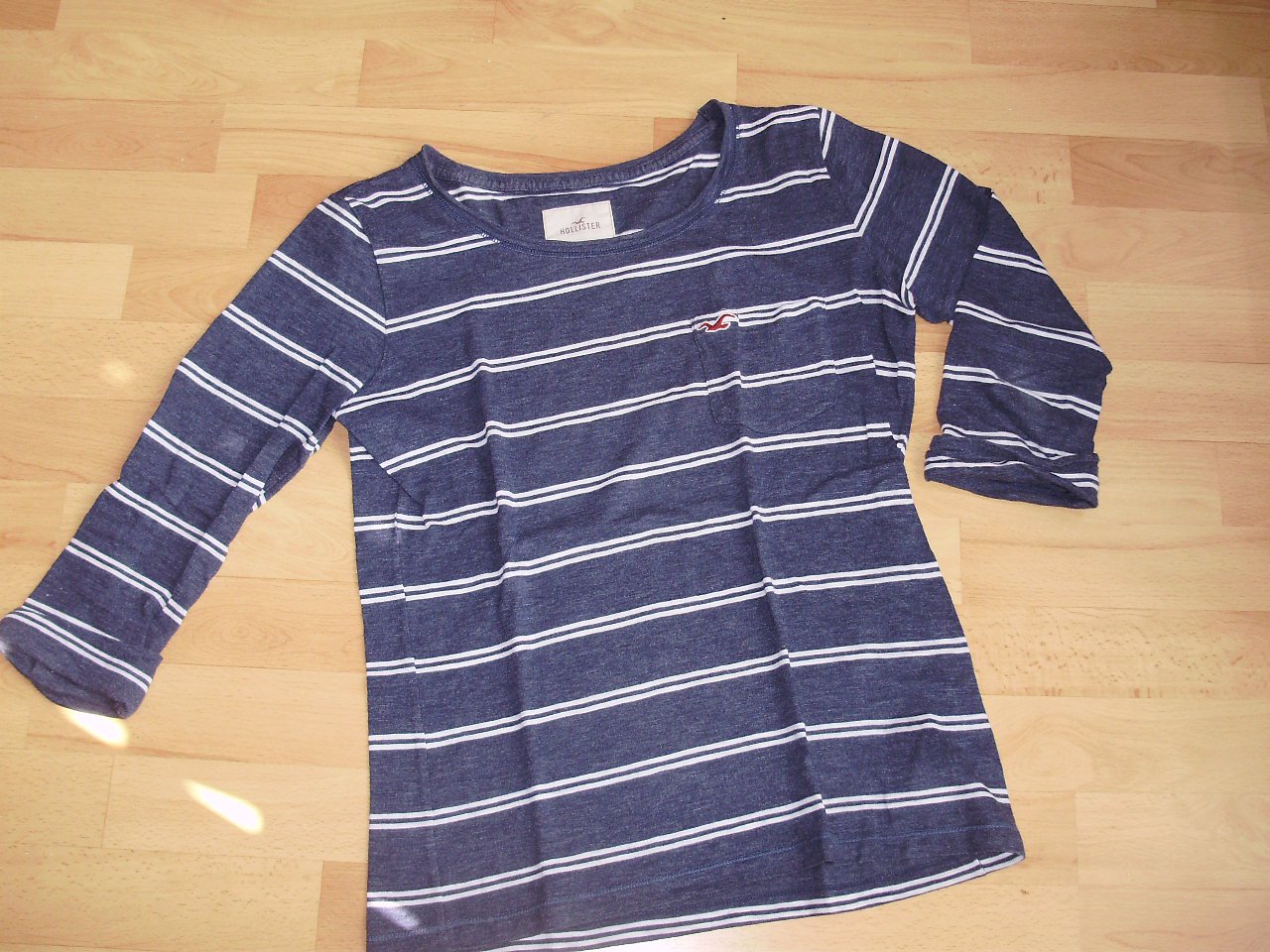 Hollister Shirt Streifen blau weiß Gr S Topzustand