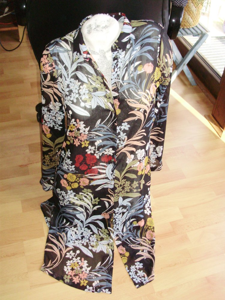 Esprit Hemdblusen Kleid Longbluse bunt XS=S
