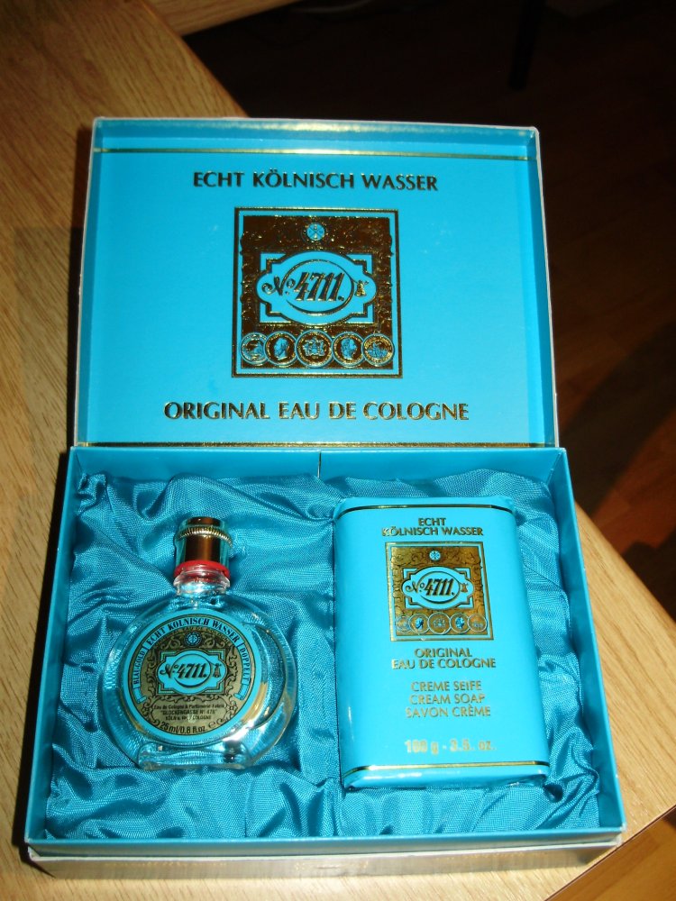 4711 Echt Kölnisch Wasser Geschenkset 25 ml + Seife OVP 60- er