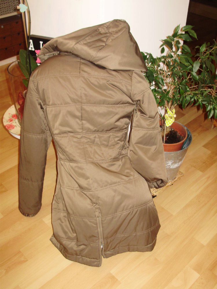 Mitch &Co Mantel Kapuze abnehmbar khaki Gr S