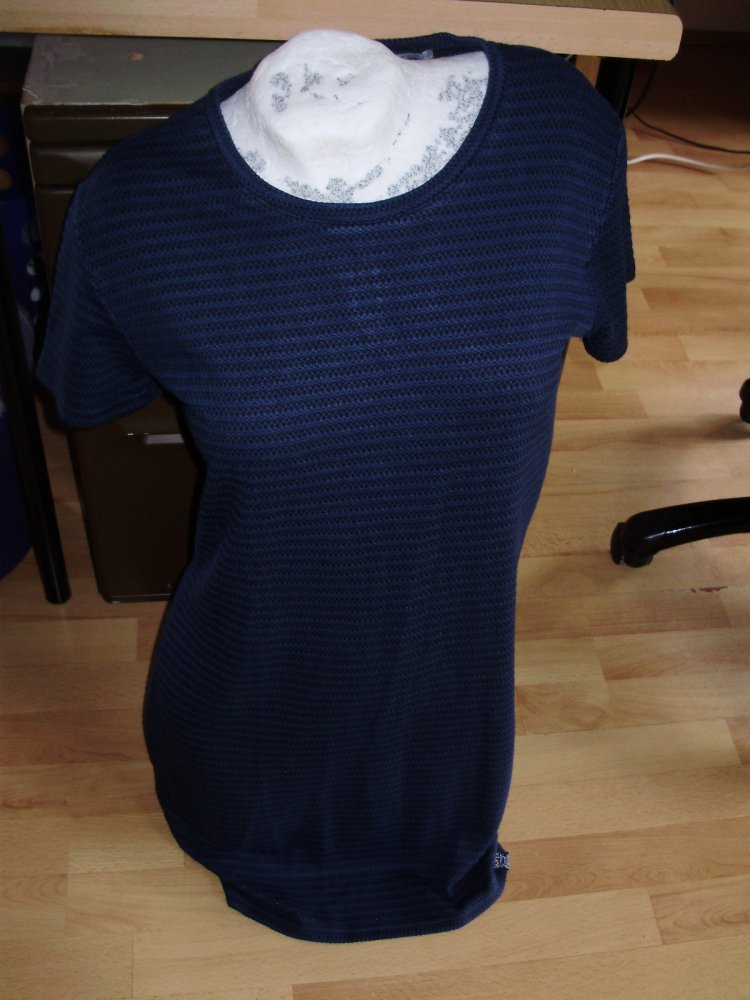 Superdry Kleid blau Strukturmuster 40
