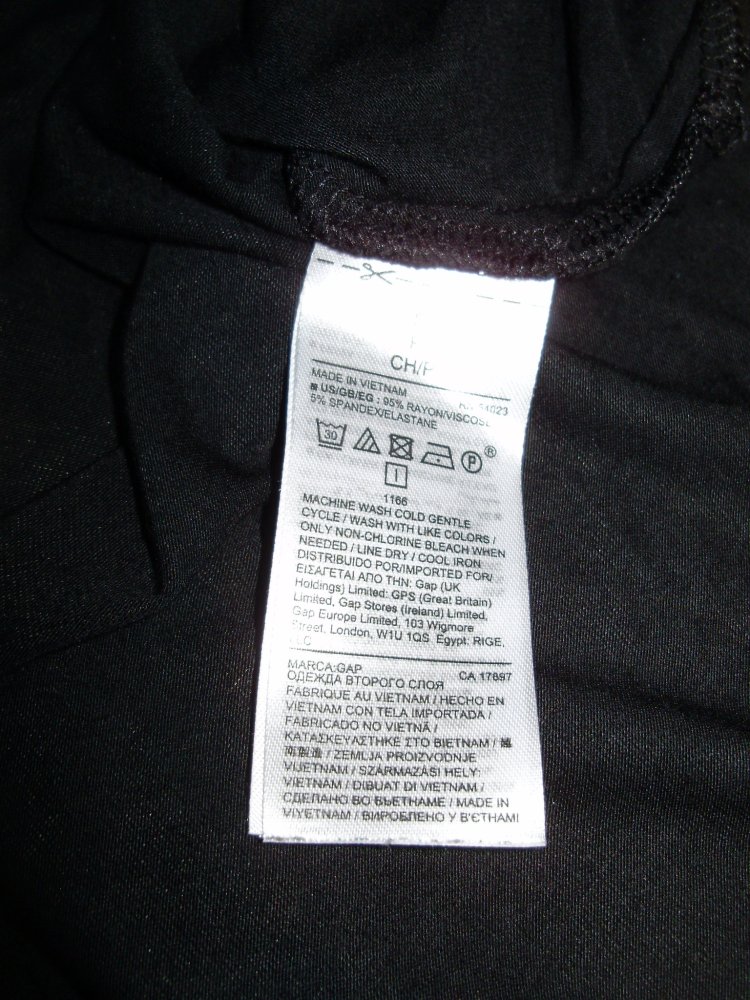 Gap Kleid schwarz midi Raffung an Seite S
