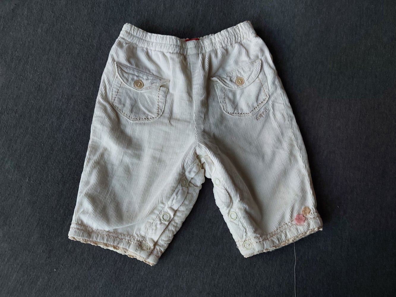 weiße Babyjeanshose von Esprit, Gr. 62