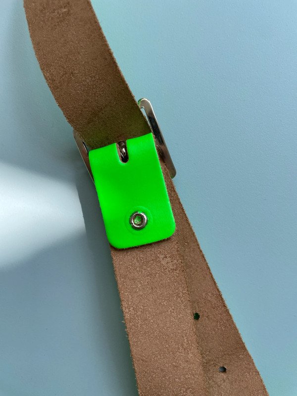 The Cambridge Fluoro Satchel Fluorescent Green Bag Leder Tasche