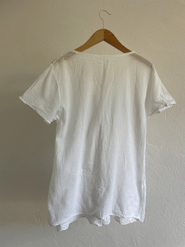 Vintage Sommer Top mit Spitze und Stickerei