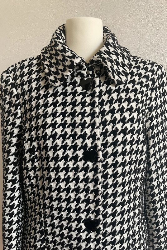 Love Moschino Mantel mit Herzknöpfen Wollanteil Wool Wolle