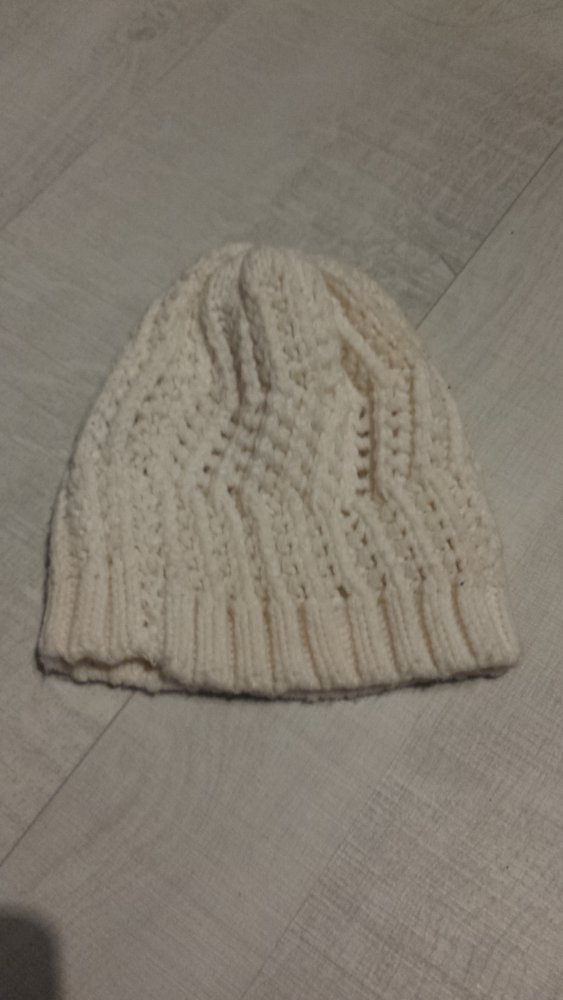 Strickmütze cremeweiß creme weiß